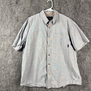 Orvis Men’s Short Sleeve Button-Up Shirt Size XL Gray Lightweight Fishing